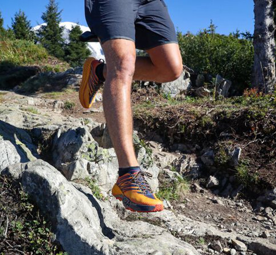 Hoka One One Trail Schoenen Heren - Speedgoat 4 - Oranje - QI5379120